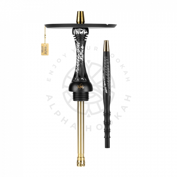 Кальян Alpha Hookah X VNDL Jet Black Чёрный (42 см) в Севастополе