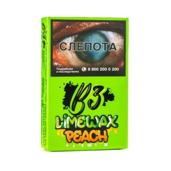 Табак B3 Limewax peach (Персик Лайм) 50 гр в Севастополе