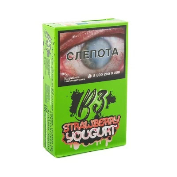Табак B3 Strawberry Youghurt (Клубничный Йогурт) 50 гр в Севастополе