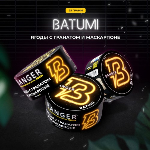 Табак Banger Batumi (Ягоды с Гранатом и Маскарпоне) 25 гр в Севастополе