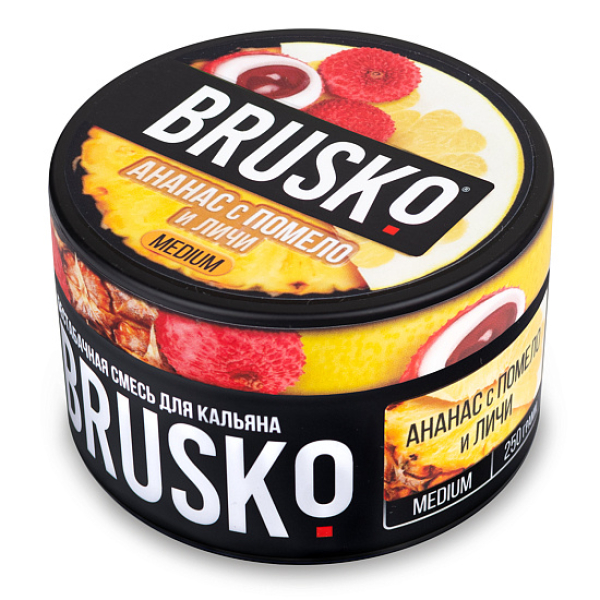 Смесь BRUSKO АНАНАС С ПОМЕЛО И ЛИЧИ (MEDIUM) 250 гр в Севастополе