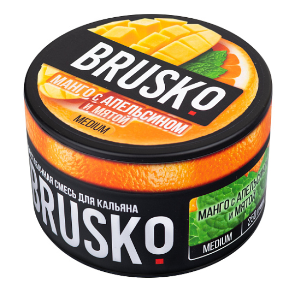 Смесь BRUSKO МАНГО С АПЕЛЬСИНОМ И МЯТОЙ (MEDIUM) 250 гр в Севастополе
