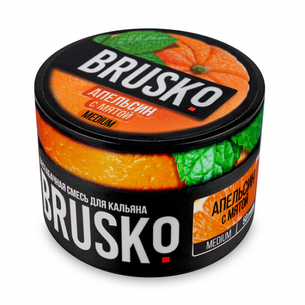 Смесь Brusko Medium Апельсин мята 50 грамм в Севастополе