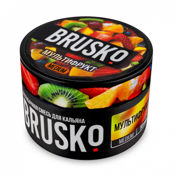 Смесь Brusko Medium Мультифрукт 50 грамм в Севастополе