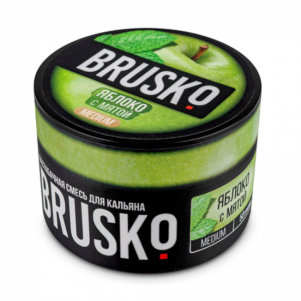 Смесь Brusko Medium Яблоко с мятой 50 грамм в Севастополе