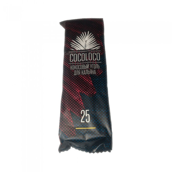 Кокосовый уголь Cocoloco 25мм - 12 шт. в Севастополе