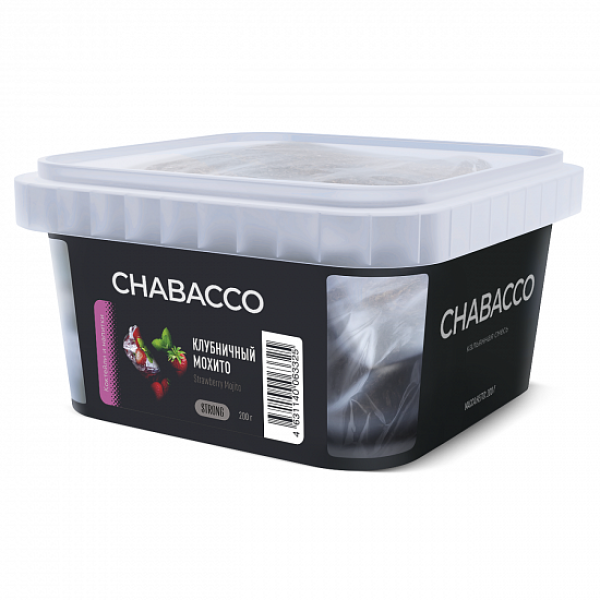 Смесь Chabacco Strong Strawberry Mojito (Клубничныый мохито) 200 гр в Севастополе
