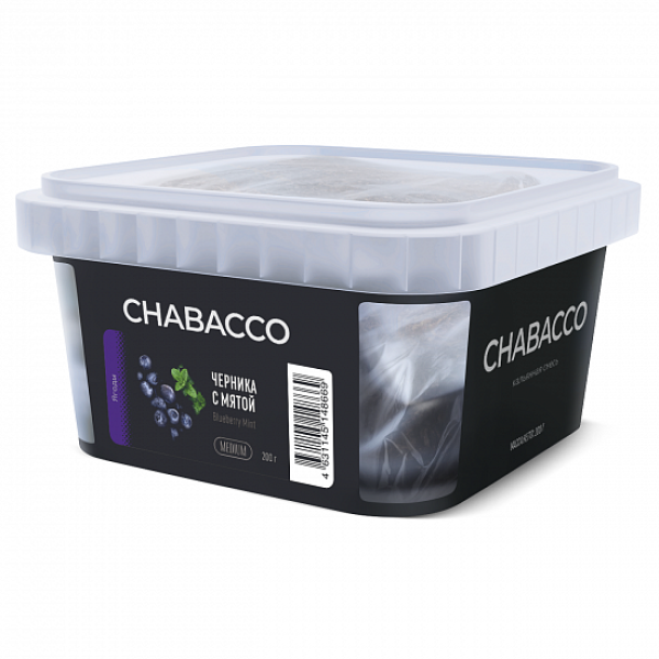 Смесь Chabacco Medium Blueberry Mint (Черника с Мятой) 200 гр в Севастополе