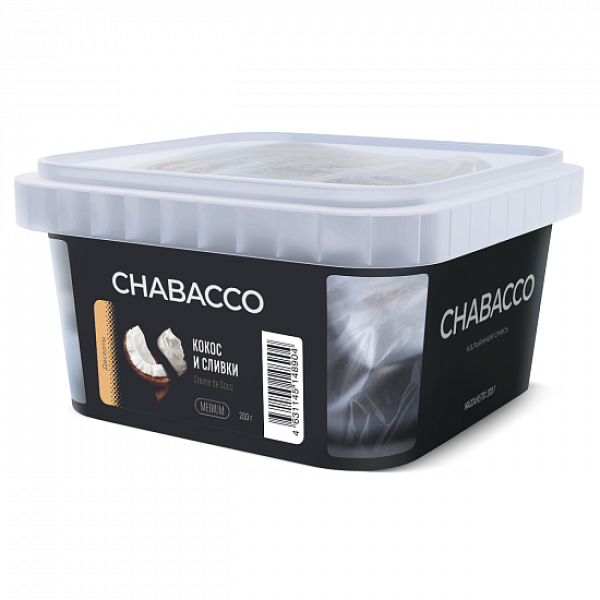 Смесь Chabacco Medium Creme De Coco (Кокос И Сливки) 200 гр в Севастополе