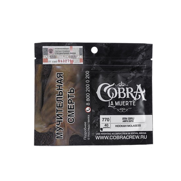 Табак Cobra La Muerte Irn Bru 40 гр в Севастополе