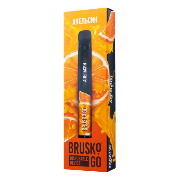 Одноразовая электронная сигарета Brusko Go Апельсин 800 затяжек в Севастополе