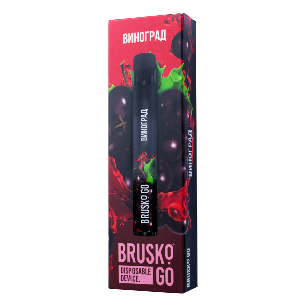 Одноразовая электронная сигарета Brusko Go Виноград 800 затяжек в Севастополе