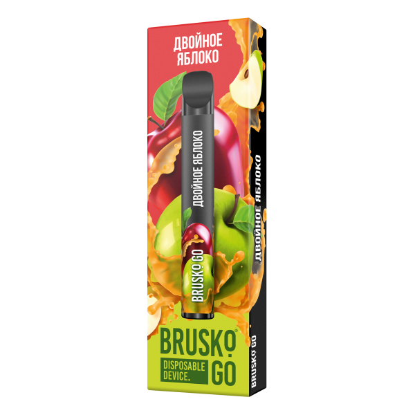 Одноразовая электронная сигарета Brusko Go Двойное яблоко 800 затяжек в Севастополе