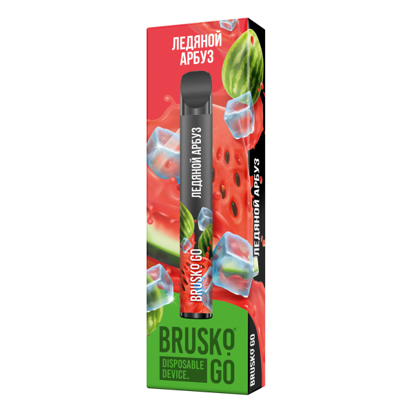 Одноразовая электронная сигарета Brusko Go Ледяной Арбуз 800 затяжек в Севастополе