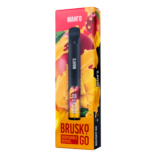 Одноразовая электронная сигарета Brusko Go Манго 800 затяжек в Севастополе
