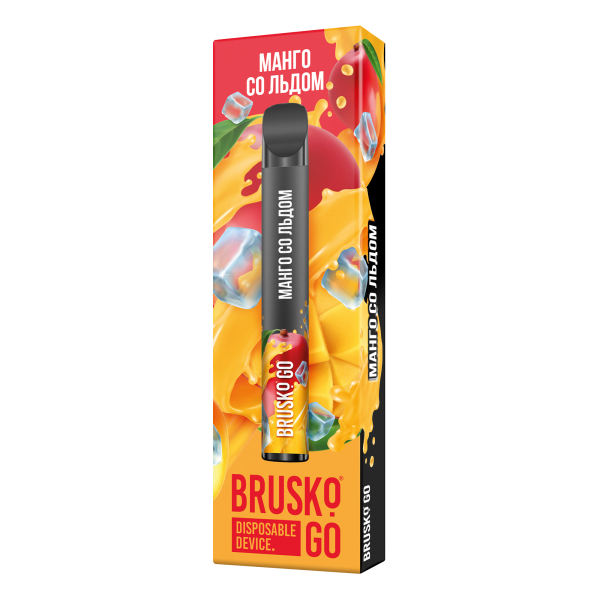 Одноразовая электронная сигарета Brusko Go Манго Со Льдом 800 затяжек в Севастополе