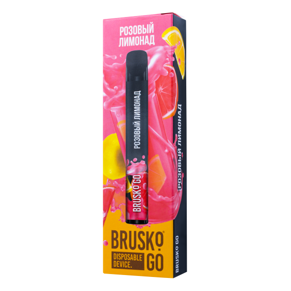 Одноразовая электронная сигарета Brusko Go Розовый Лимонад 800 затяжек в Севастополе