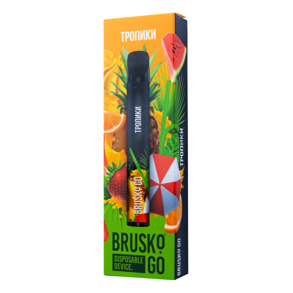 Одноразовая электронная сигарета Brusko Go Тропики 800 затяжек в Севастополе