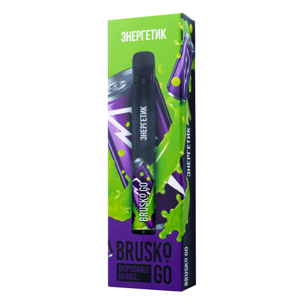 Одноразовая электронная сигарета Brusko Go Энергетик 800 затяжек в Севастополе
