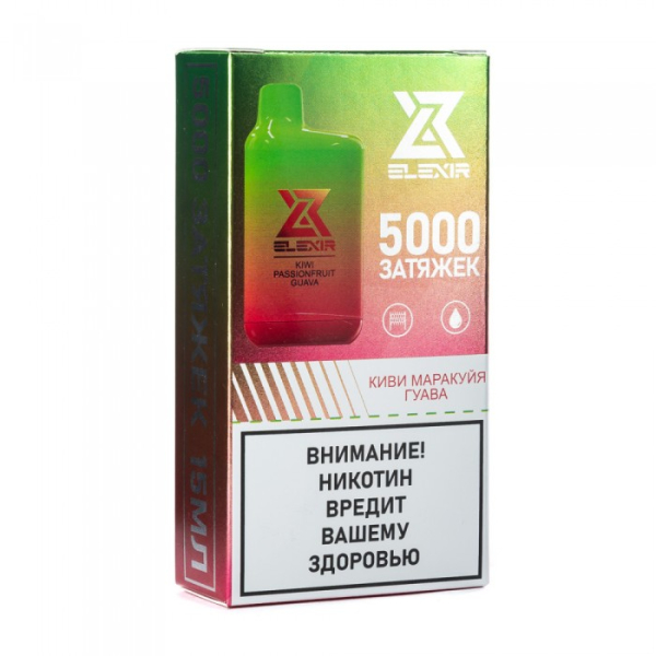 Elexir (Kiwi Passionfruit Guava (Киви маракуйя гуава)), 5000 тяг в Севастополе