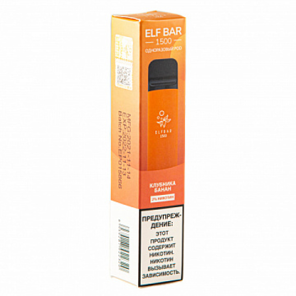 ELFBAR STRAWBERRY BANANA, 1500 тяг в Севастополе