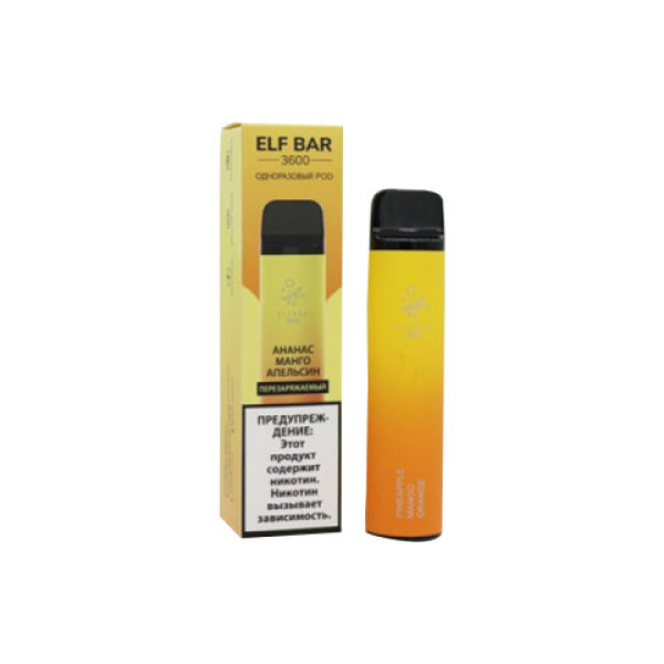 Elfbar (3600 (Ананас манго апельсин)), 3600 тяг в Севастополе