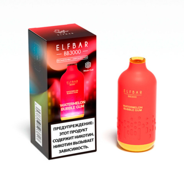 Elfbar BB3000 Арбузная жвачка, 3000 тяг в Севастополе