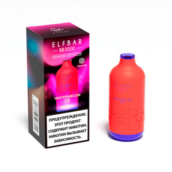 Elfbar BB3000 Арбузный лед, 3000 тяг в Севастополе