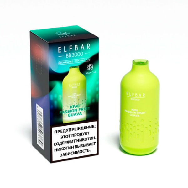 Elfbar BB3000 Киви маракуйя гуава, 3000 тяг в Севастополе