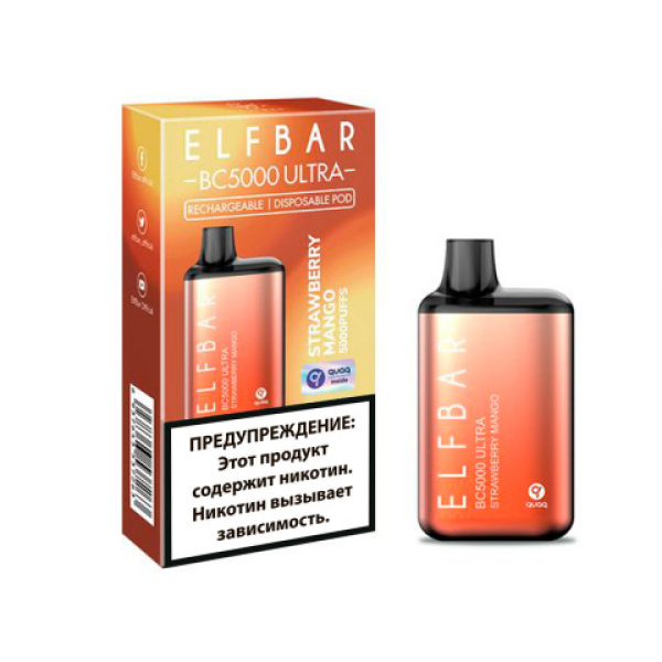 Elfbar BC5000 (Клубника манго), 5000 тяг в Севастополе