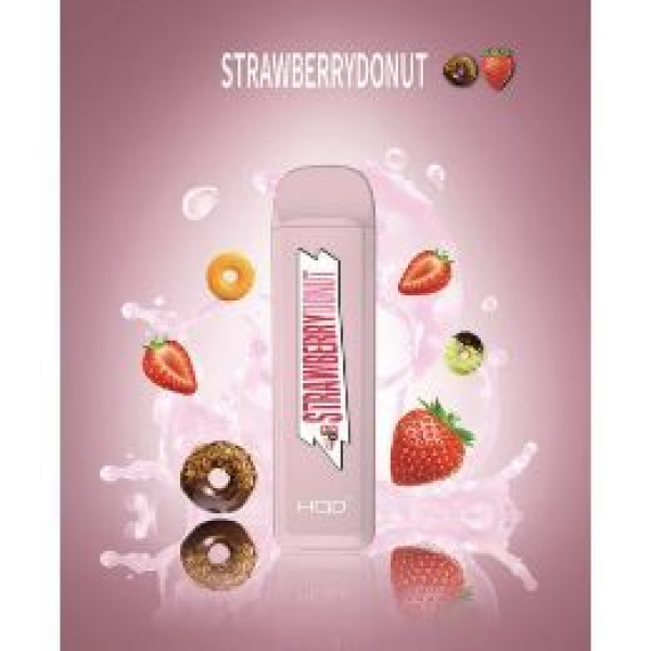 HQD MEGA Strawberry Donut (Клубничный Пончик), 1800 тяг в Севастополе