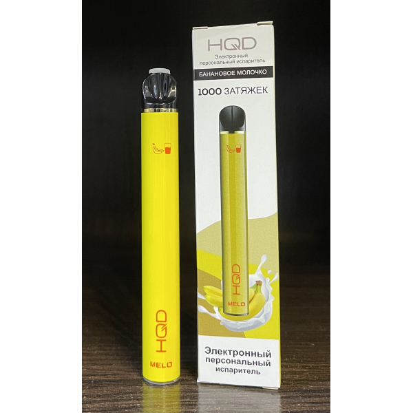 HQD melo banana milk (банановое молочко) 1000 затяжек в Севастополе