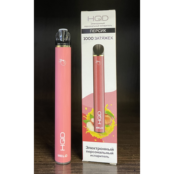 HQD melo peach (персик) 1000 затяжек в Севастополе