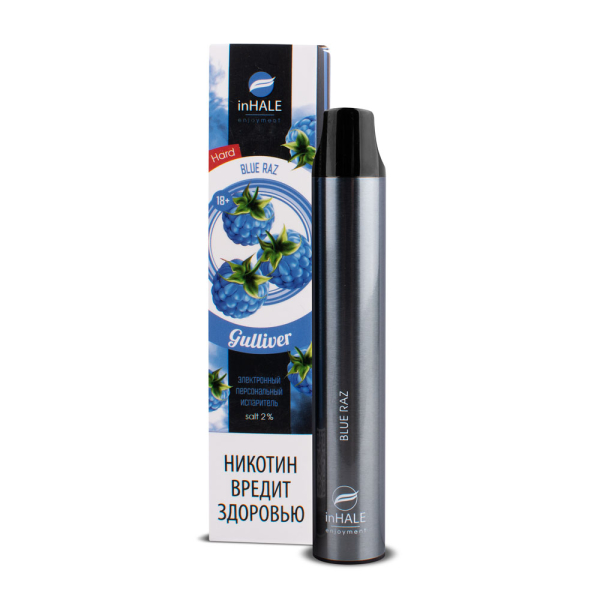 inHale Guliver Hard Blue Razz (Ежевика) 1500 затяжек в Севастополе