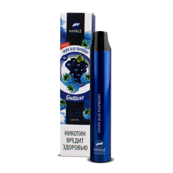 inHale Guliver Hard Grape Blue Raspberry (Ежевика С Виноградом) 1500 затяжек в Севастополе