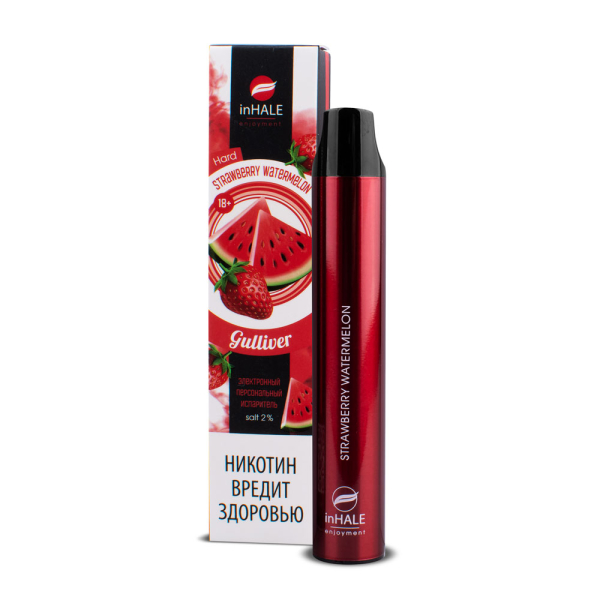 inHale Guliver Hard Strawberry Watermelon (Клубника Арбуз) 1500 затяжек в Севастополе