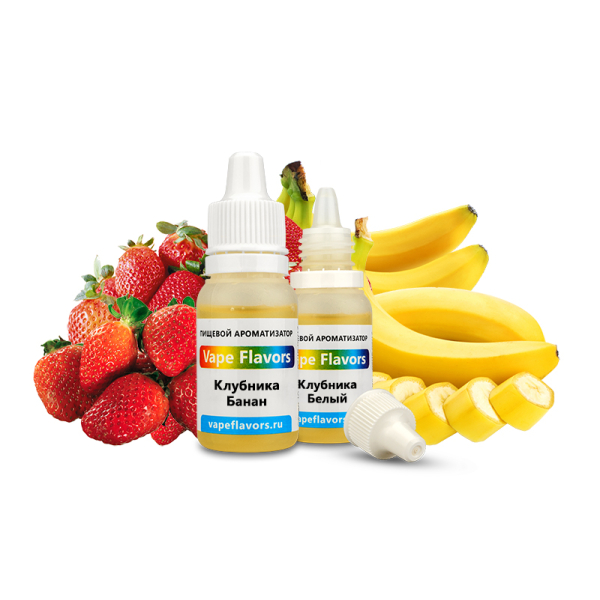 Ароматизатор Vape Flavors Клубника Банан 10мл в Севастополе