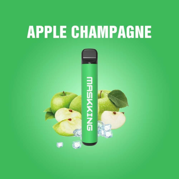 Одноразовая электронная сигарета Maskking High Pro Apple Champagne (Яблочное Шампанское) 1000 затяжек в Севастополе
