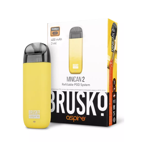 Brusko MINICAN 2 (400 мАч, Желтый) в Севастополе