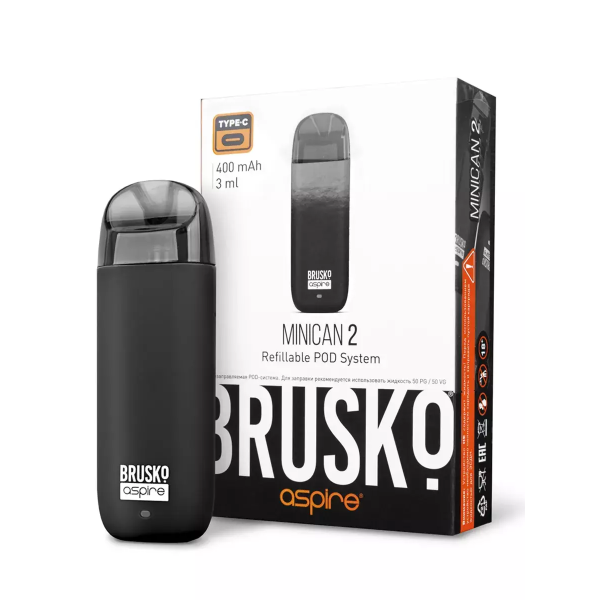 Brusko MINICAN 2 (400 мАч, Черный) в Севастополе