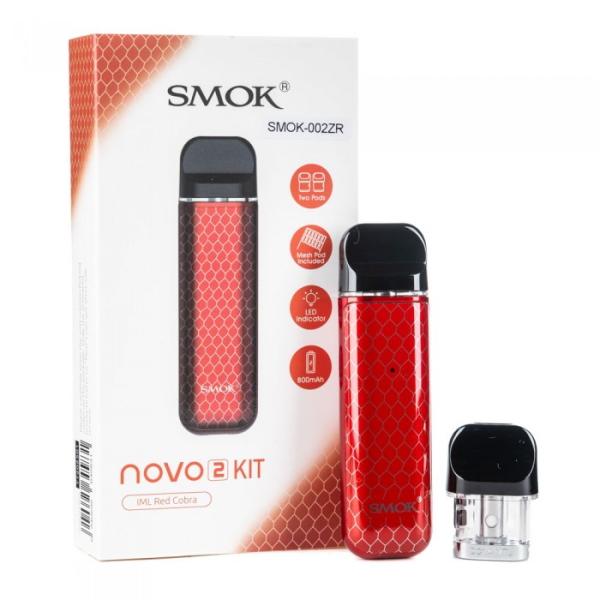 POD-система SMOK Novo 2 Pod 800 mAh Red Carbon в Севастополе