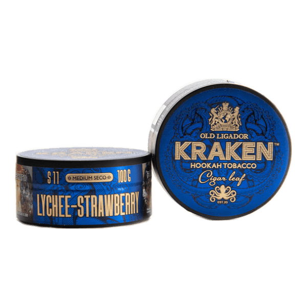 Табак Kraken Medium Seco Lychee strawberry (Личи и клубника) 100 гр в Севастополе