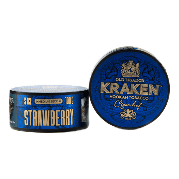 Табак Kraken Medium Seco Strawberr (Клубника) 100 гр в Севастополе