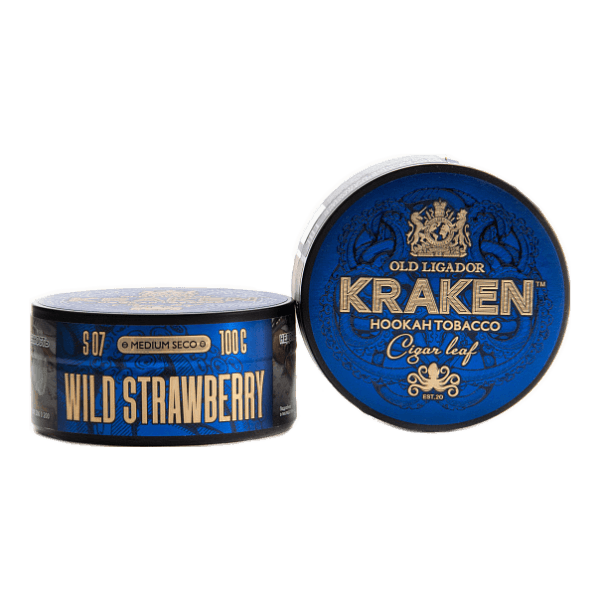 Табак Kraken Medium Seco wild strawberry (Земляника) 100 гр в Севастополе