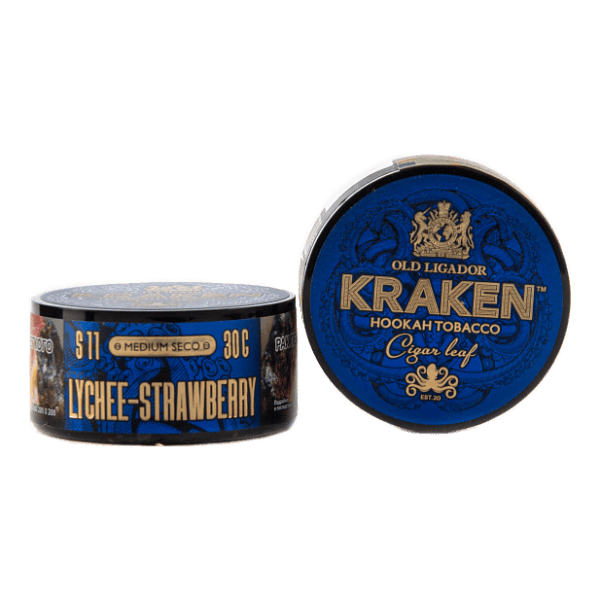 Табак Kraken Medium Seco Lychee strawberry (Личи и клубника) 30 гр в Севастополе