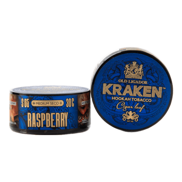 Табак Kraken Medium Seco Raspberry (Малина) 30 гр в Севастополе