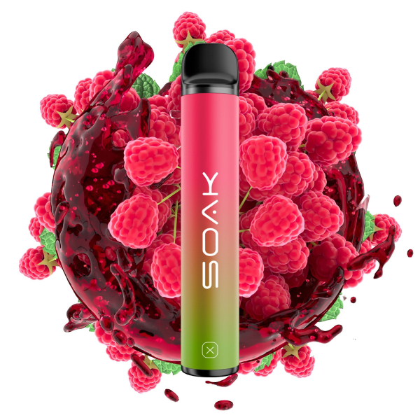 SOAK X Raspberry Soda (Малиновая газировка), 1500 тяг в Севастополе