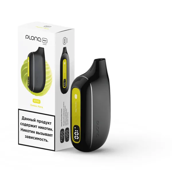 Plonq Max Smart Лимон Мята (8000 Затяжек) 20 Мг в Севастополе