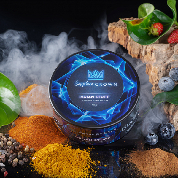 Табак Sapphire Crown Indian Stuff (Специи травянистость лесные ягоды) 100 гр в Севастополе