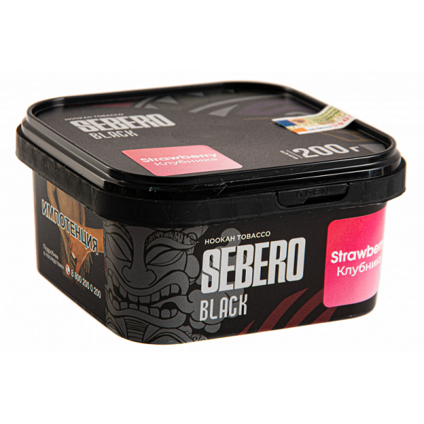 Табак SEBERO BLACK STRAWBERRY 200 гр в Севастополе